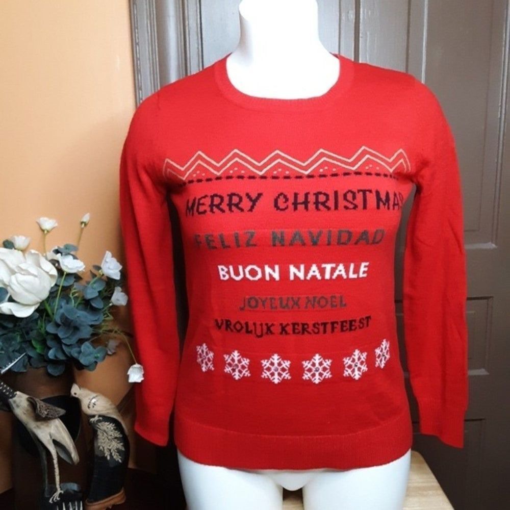 Laura Scott Christmas Sweater size L